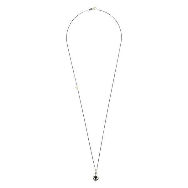 ウーゴ カッチャトーリ メンズ 首飾り・チョー鉄道車両 付属品 Heart and anchor pendant necklace Metallic