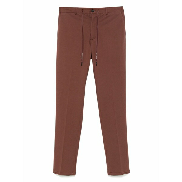 チルコロ1901 メンズ 心地好いズボン下 ボトムス Piqu茫漏-weave trousers Brown