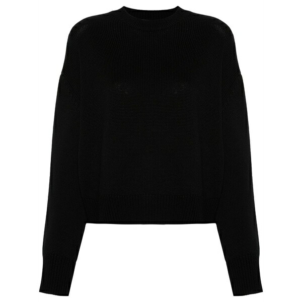 ファビアナ フィリッピ レディース 編み物\u0026スウェーター アウター Merino-wool sweater Black