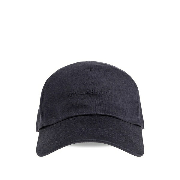 ポールアンドシャーク メンズ 帽子 アクセサリー Logo-embossed baseball cap Blue｜asty