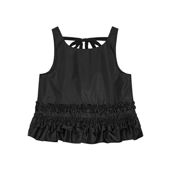 ガニー レディース カットソー トップス Ruffled top Black｜asty