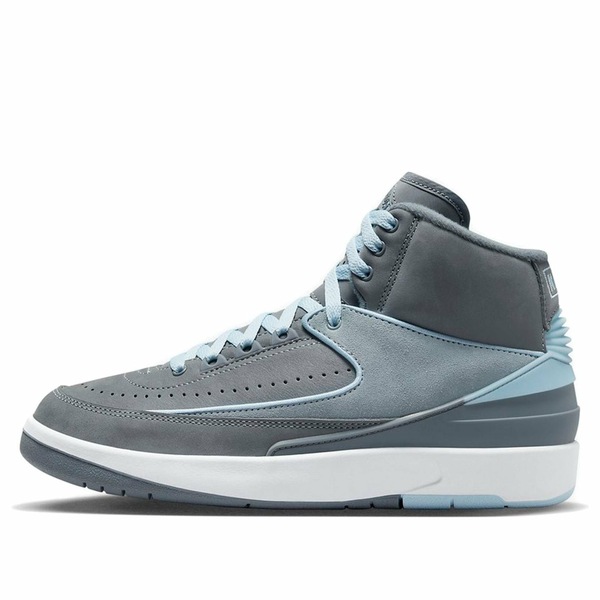 Air Jordan ジョーダン レディース スニーカー Cool Grey/Ice Blue-White 【(WMNS) Air Jordan 2 Retro 'Cool Grey' FB8871-041】 サイズ US_7.5(24.5cm)|asty