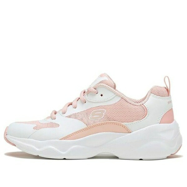 Skechers スケッチャーズ レディース スニーカー White/Pink 【(WMNS) Skechers D lites Low Running Shoes White/Pink 88888415-WPK】 サイズ US_7(24.0cm)｜asty
