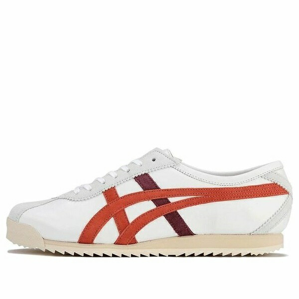 Onitsuka Tiger オニツカタイガー レディース スニーカー White/Red/Orange 【(WMNS) Onitsuka Tiger Limber 66 Prestige 'White Orange Red' 1182A096-102】 サイズ US_7.5(24.5cm)|asty