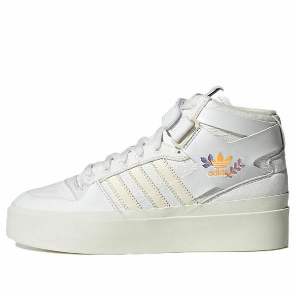 adidas アディダス レディース スニーカー White 【(WMNS) adidas Forum Bonega Mid Embroidered Floral GZ4296】  サイズ US_W_4.5