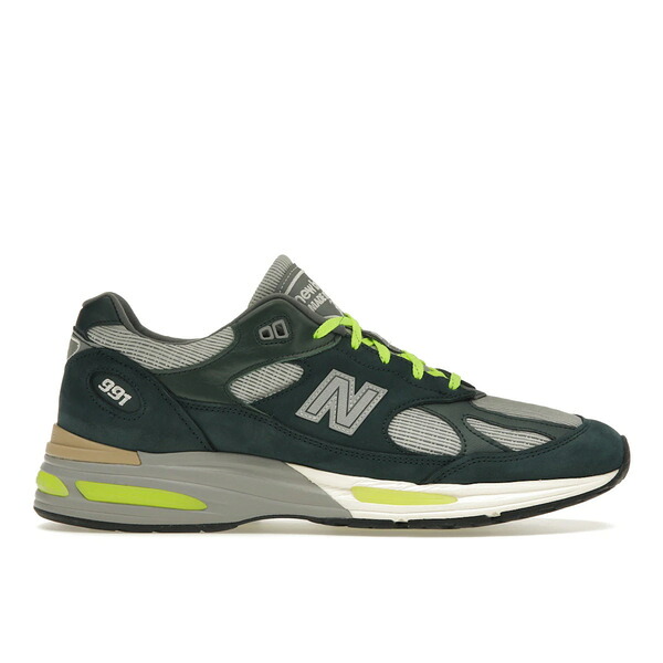 New Balance ニューバランス メンズ スニーカー 【New Balance 991v2 MiUK Patta Sea Moss】 サイズ US_10.5(28.5cm) Sea Moss｜asty
