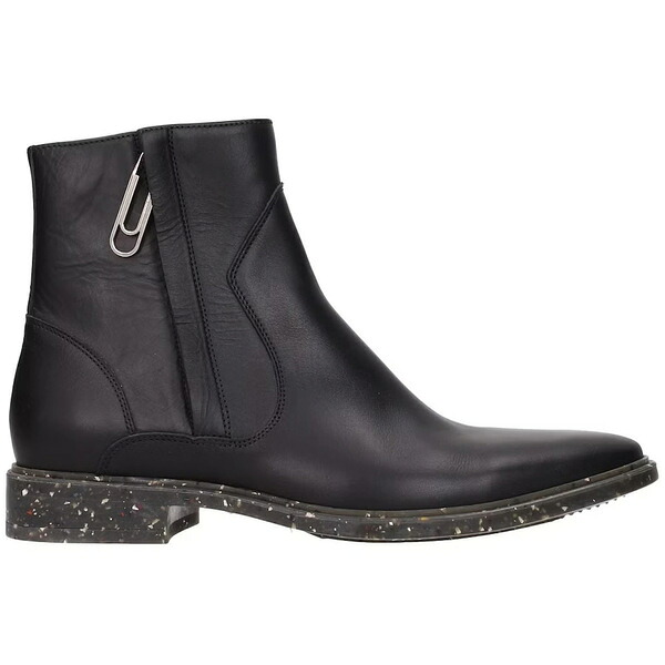OFF-WHITE 象牙色 メンズ スニーカー  【OFF-WHITE Paperclip Zip-up Ankle Boots Black】  大いさ US_6(24.0糎) Black スニーカー-靴-メンズ靴