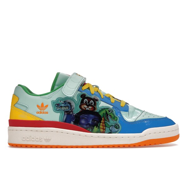adidas アディダス メンズ スニーカー 【adidas Forum Low Kerwin Frost Benchmates】 サイズ US_7.5(25.5cm) Aqua/Blue/Yellow｜asty