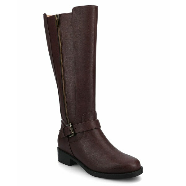 ジャーニーコレクション レディース ブーツ シューズ Women's Yasmina Round Toe Casual Boots Oxblood画像
