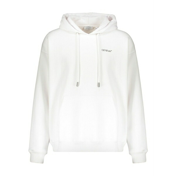 象牙色 メンズ パーカー・スウェットシャツ アウター Drawstring hoodie White パーカー-トップス-メンズファッション
