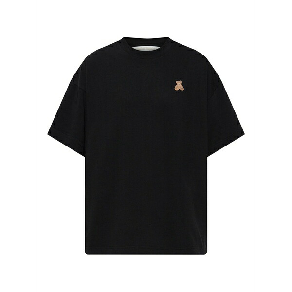 パーム・エンジェルス レディース プルオーバー トップス Embroidered bear t-shirt Black