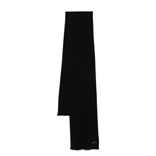 ポールアンドシャーク メンズ えり巻き・袈裟・えり巻き 付属物 Ribbed-knit scarf Black
