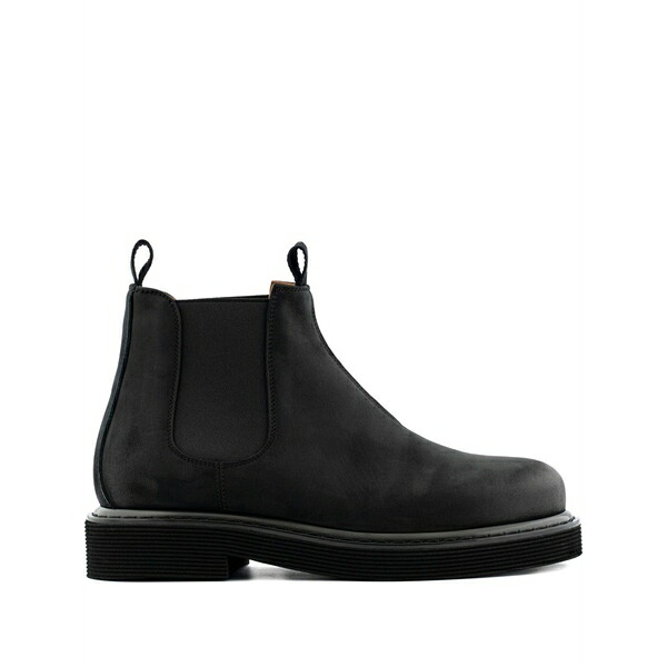ブッテロ メンズ ブーツ シューズ Leather boots Black