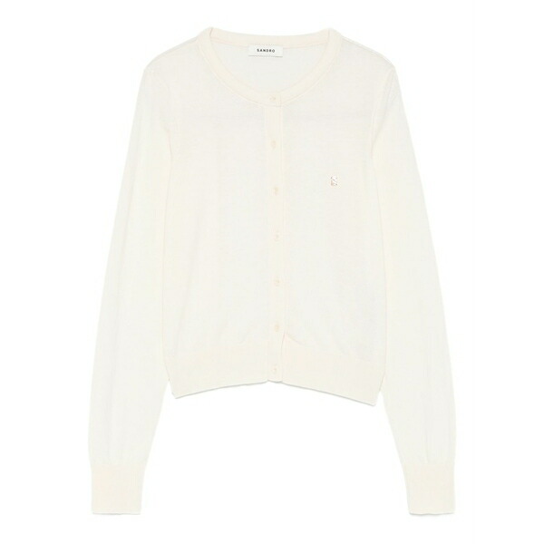 真砂ロ レディース ジレー アウター Padded-round-neck cardigan Neutrals