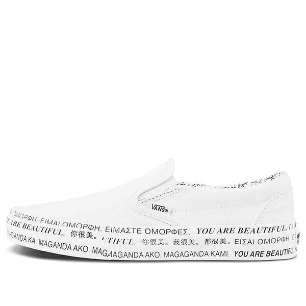 Vans バンズ メンズ スニーカー 【Vans x We Are Beautiful Classic Slip-On 'White Black' VN0A4U382Q2】 サイズ US_8(26.0cm)|asty