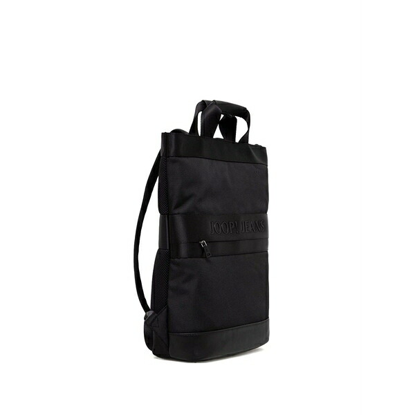 ジョープ メンズ うしろ側容器に並べる・背嚢 御徒面子 Modica falk logo-plaque top-handle backpack Black バッグ-メンズバッグ-バックパック・リュック