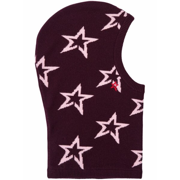 完全無欠ちょっとの間 メンズ かぶり笠 付属品 Star-print balaclava  Purple