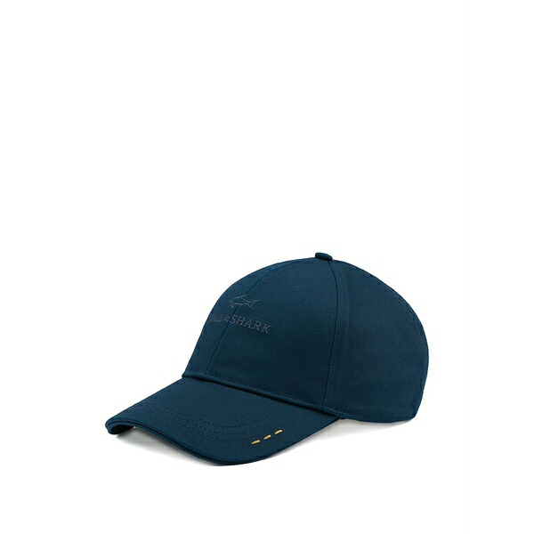 ポールアンドシャーク メンズ 帽子 アクセサリー Logo-embroidered baseball cap Blue｜asty