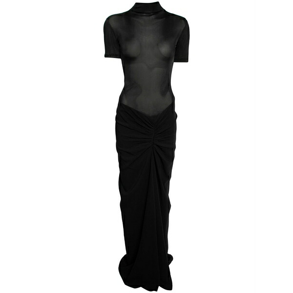 クリストファーエスバー レディース ワンピース トップス Ruched gown Black｜asty
