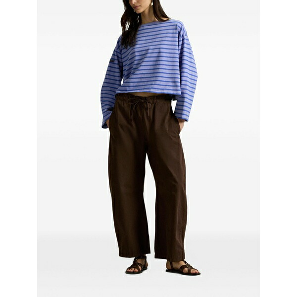 ラルフローレン レディース プルオーバー トップス Striped boatneck mariner tee Blue