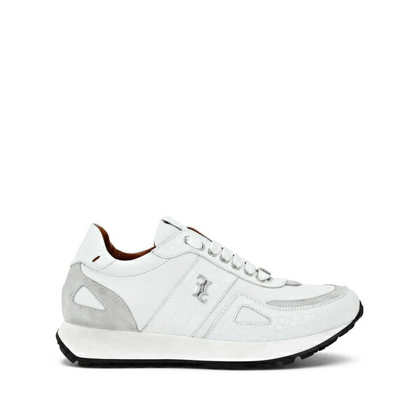 ビリオネア メンズ スニーカー シューズ Leather running sneakers White