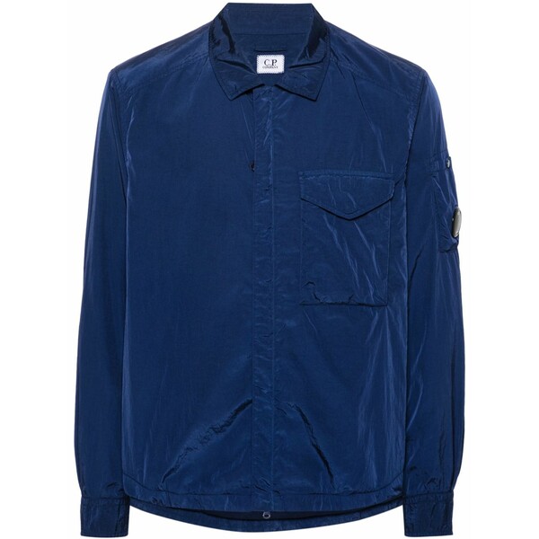シーピーカンパニー メンズ ジャケット&ブルゾン アウター Chrome-r lens overshirt Blue|asty