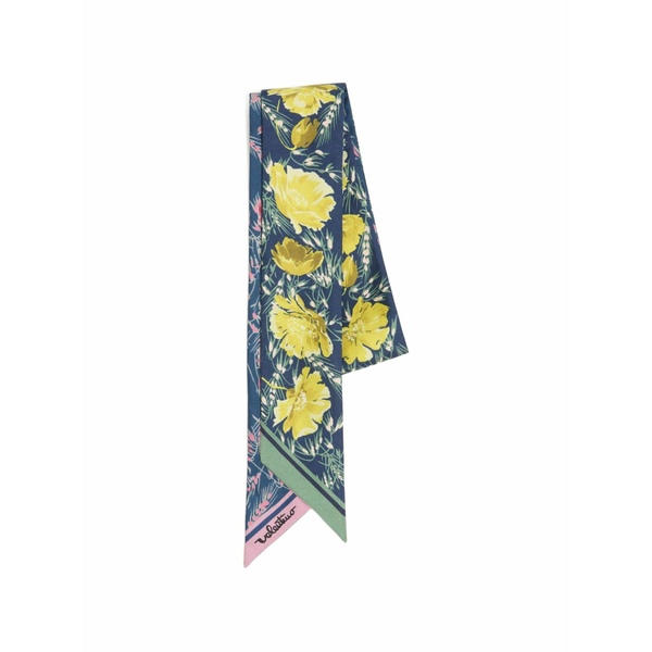 ヴァレンティノ ガラヴァーニ レディース えり巻き・袈裟・えり巻き 付属品  apres l\u0027hiver poppies bandeau scarf インチ silk Blue