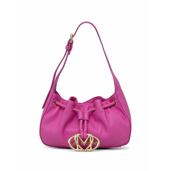 ラブ モスキーノ レディース ショルダーバッグ バッグ Drawstring logo-plaque shoulder bag Pink｜asty