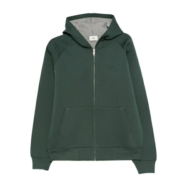 オートリー メンズ パーカー・スウェットシャツ アウター Zip-up hoodie Green|asty