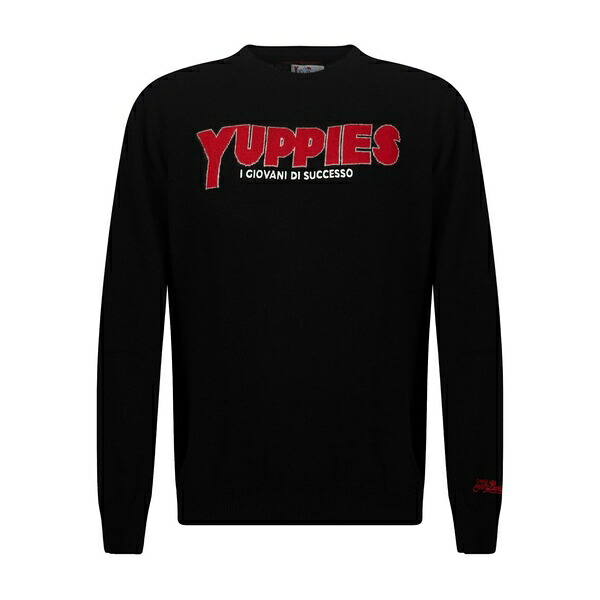 エムシーツーセイントバース メンズ ニット&セーター アウター Crewneck knitwear Black｜asty