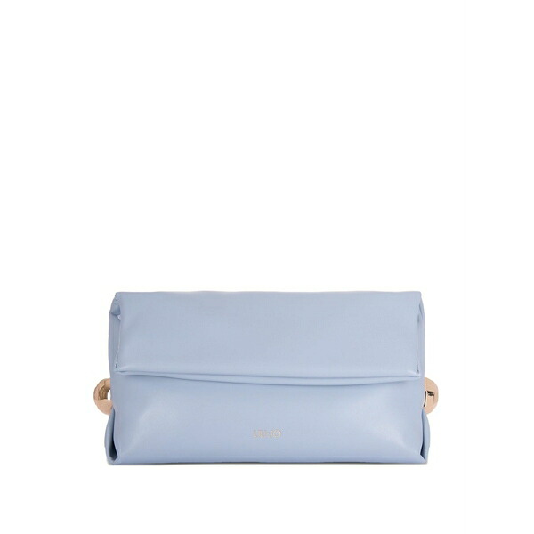 リュージョー レディース クラッチペダル御徒面子 御徒面子 Hardware clutch bag Blue