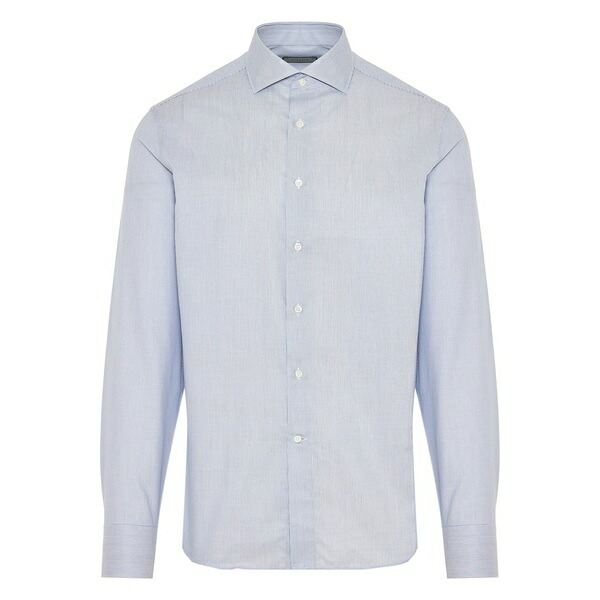 カナーリ メンズ シャツ トップス Poplin shirt Blue｜asty