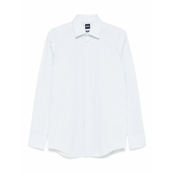 雇い主 メンズ プルオーバー トップス Printed shirt White
