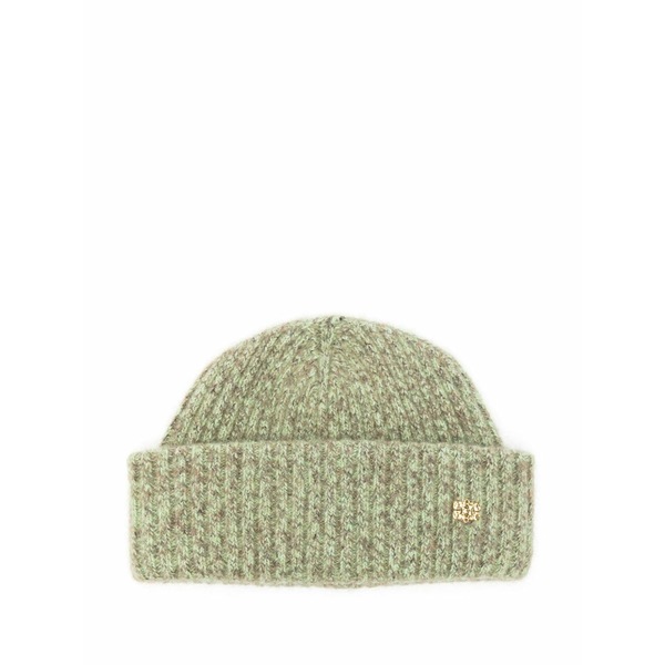 ガニー レディース かぶり笠 付属品 Ribbed-knit beanie Green