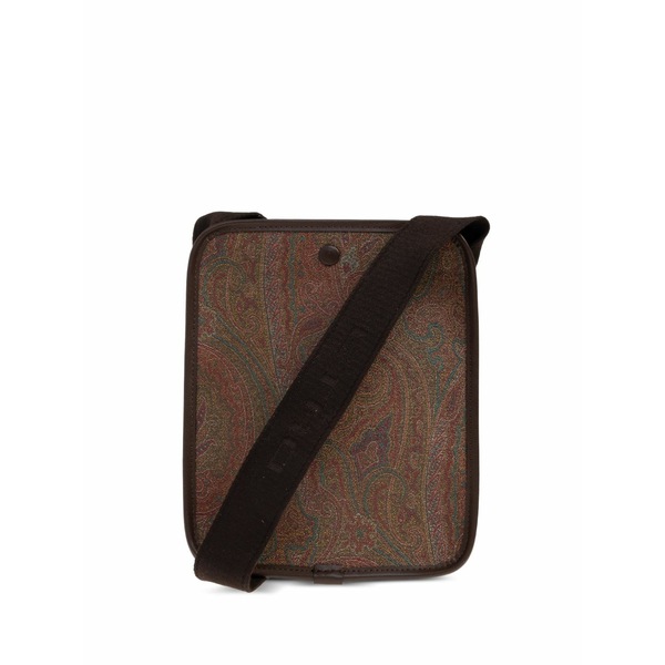 エトロ メンズ ショルダーバッグ 御徒面子 Paisley shoulder bag Brown