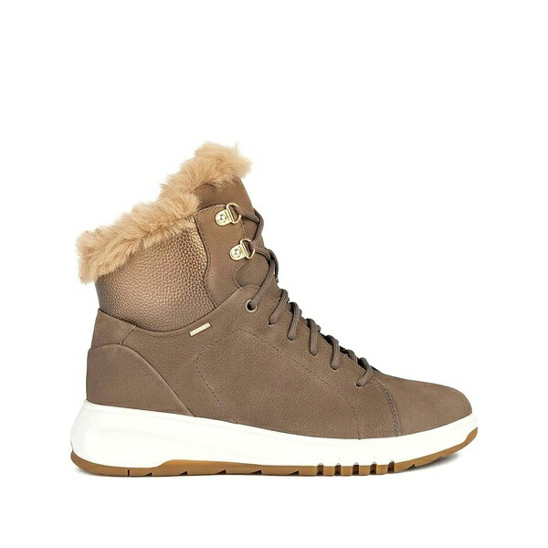 ジェオックス レディース ブーツ シューズ Trim-detail ankle boots Brown