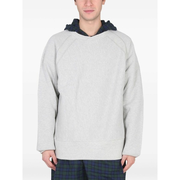 エンジニアガーメンツ メンズ パーカー・スウェットシャツ アウター Cotton-blend hoodie Grey|asty