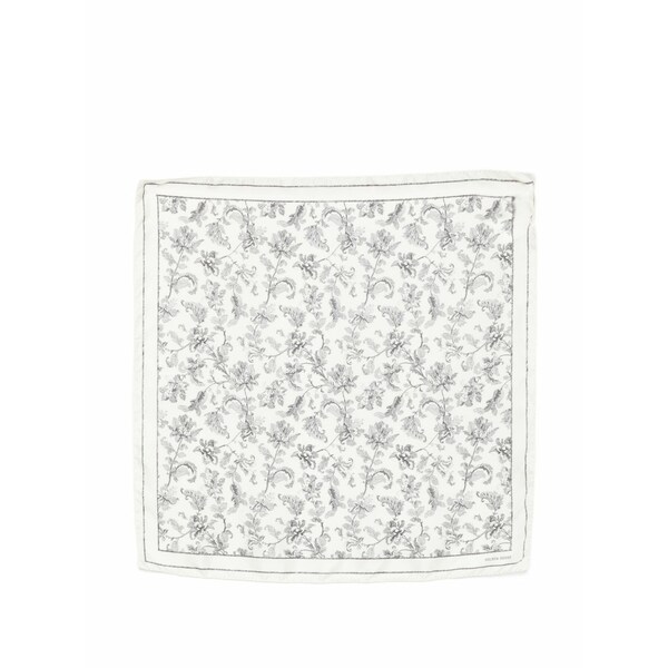 ゴールデングース メンズ えり巻き・袈裟・えり巻き 付属物 Floral-print scarf White