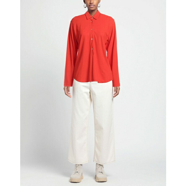 スローウエア レディース ポロシャツ トップス shirts Polo Orange