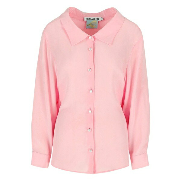 バーナデット レディース シャツ トップス Guido pearl-button shirt Pink｜asty
