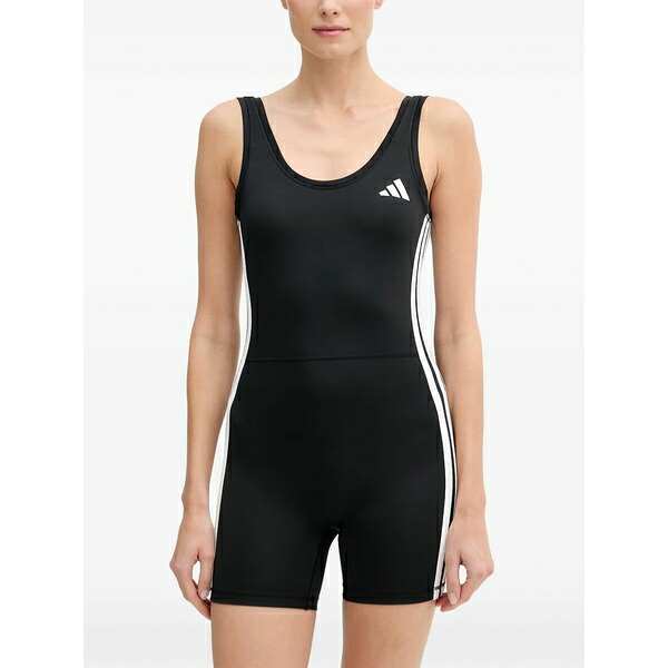 アディダス レディース ワンピース トップス Logo-print playsuit Black｜asty