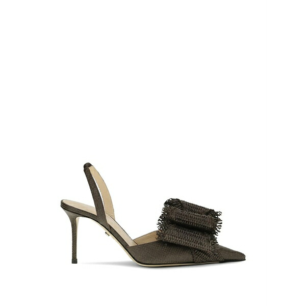 マッハ アンド マッハ レディース サンダル シューズ Raffia fringed slingback sandals Brown｜asty 107,140円
