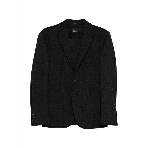 ボス メンズ ジャケット＆ブルゾン アウター Single-breasted blazer Grey｜asty