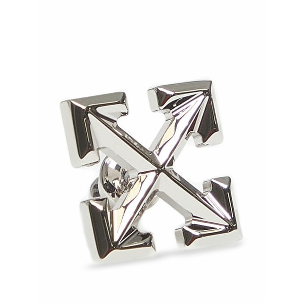 オフホワイト メンズ ピアス・イヤリング アクセサリー Arrow single earring Silver|asty