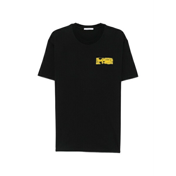 ジバンシー メンズ Tシャツ トップス Logo-print t-shirt Black｜asty