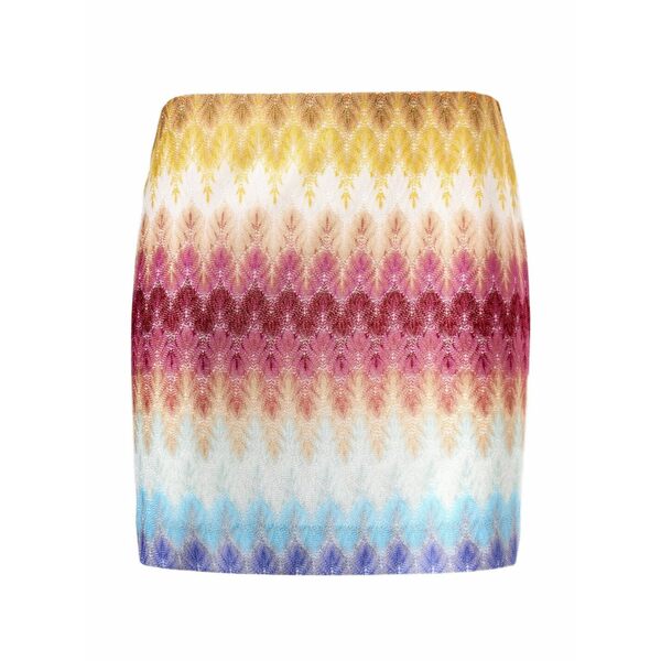 ミッソーニ レディース スカート ボトムス Zigzag-knit skirt Pink｜asty