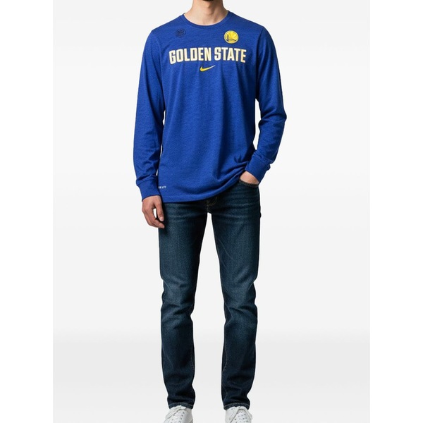 ナイキ メンズ Tシャツ トップス Golden state warriors long-sleeve t-shirt Blue｜asty
