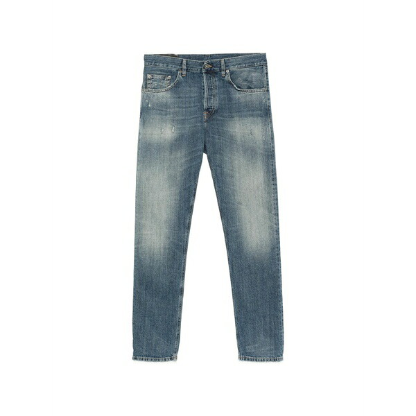 ドンダップ メンズ デニムパンツ ボトムス Distressed-effect jeans Blue|asty