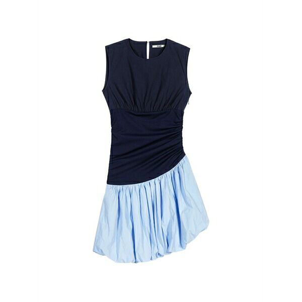 マージュ レディース ワンピース トップス Bubble-skirt mini dress Blue｜asty 60,940円