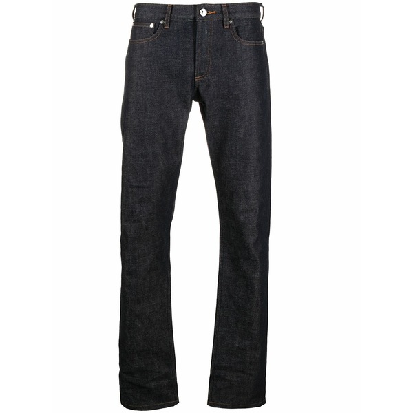 アーペーセー メンズ デニムパンツ ボトムス Mid-rise straight leg jeans Blue|asty